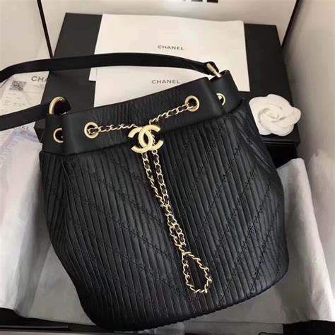 chanel drawstring bag a91759 black|chanel backpacks.